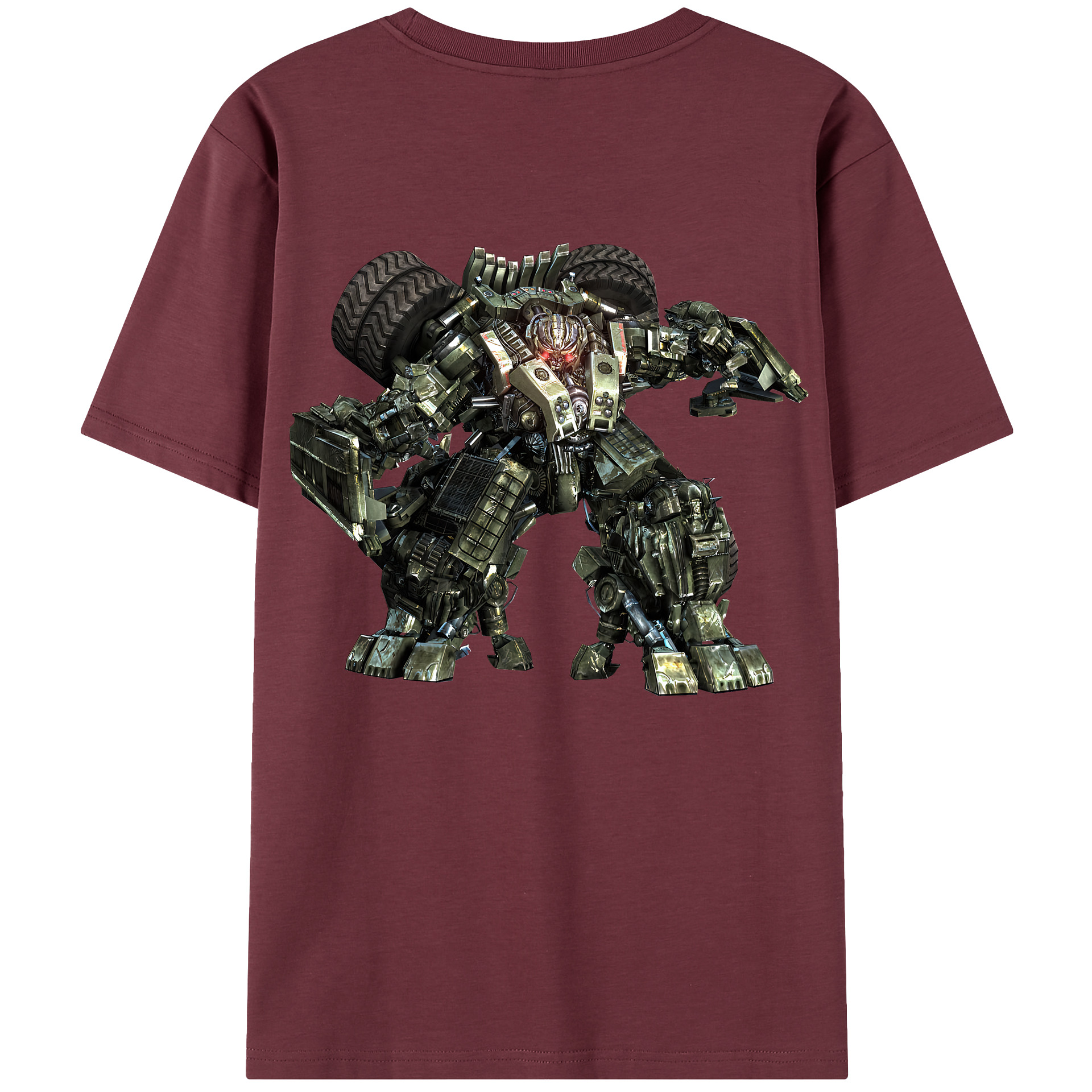 （画像用） Transformers トランスフォーマー 綿100％半袖Tシャツ（背面プリント）